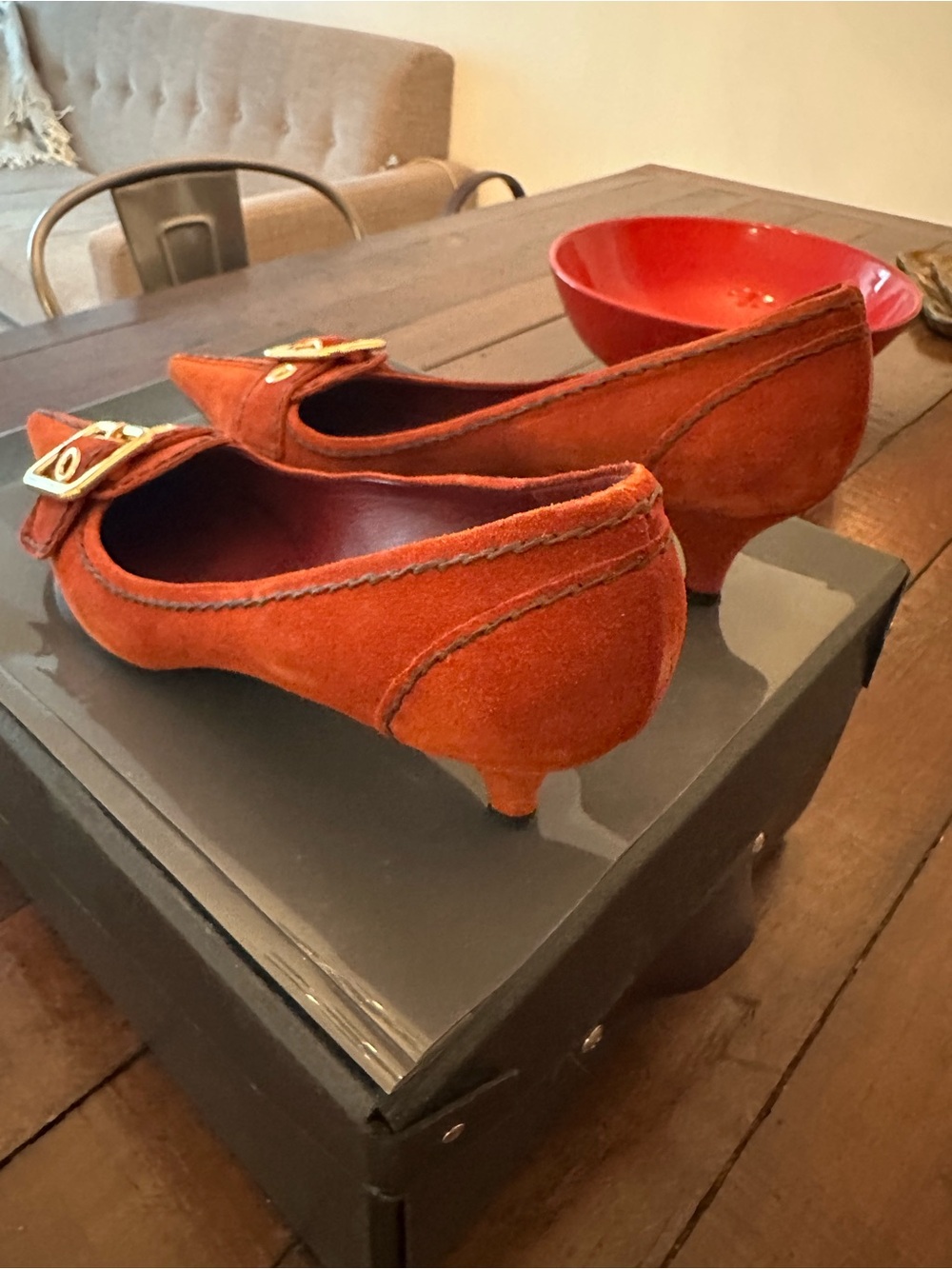 Prada Suede Kitty Heels - Picture 10 of 14